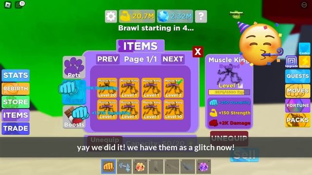 From Noob to Pro Part #2: Made Millions of Glitch | Roblox Muscle Legends смотреть онлайн