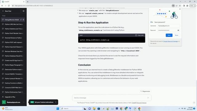 DebugMonitor middleware for python wsgi applications смотреть онлайн