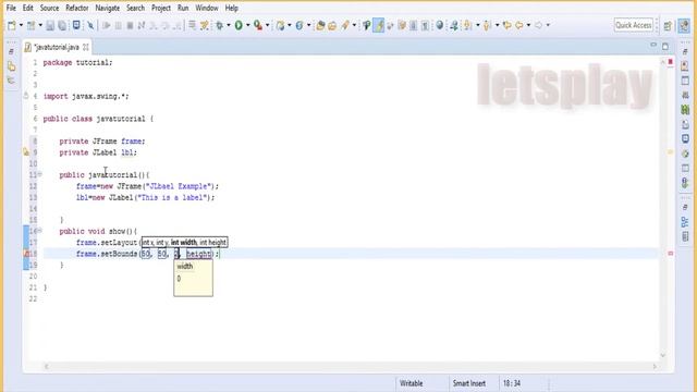 Video #48 - Java Swing Tutorial - JLabel Exampe #1 смотреть онлайн