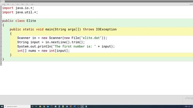 UIL - Reading from a file, Java смотреть онлайн