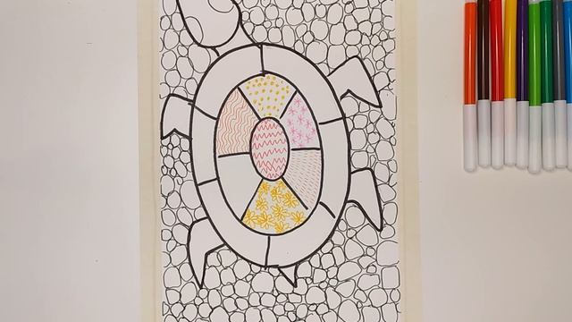 Цветная графика. Морская черепашка. Урок для малышей смотреть онлайн