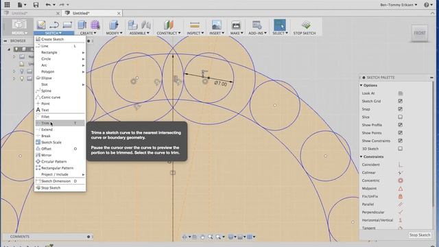 Drawing sprocket from scratch i Fusion 360 - tutorials смотреть онлайн