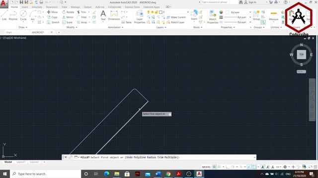 Drawing Android Model in AutoCAD 2020 смотреть онлайн