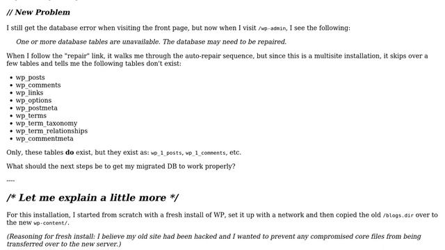 Wordpress: Migrating WPMS from apache to IIS7 causes Database Error смотреть онлайн