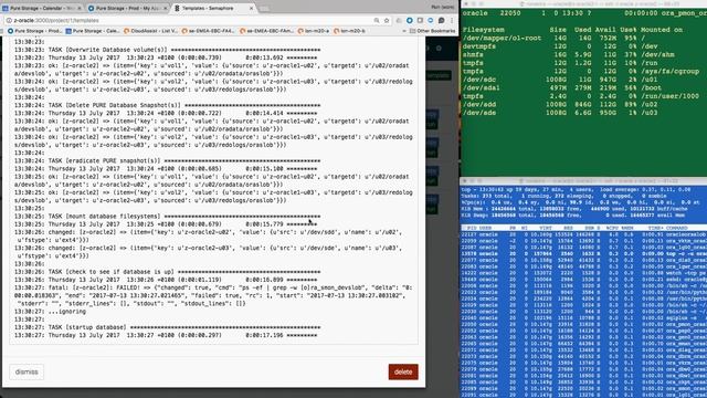 One Click Oracle 12c Database Clone using Ansible and Semaphore смотреть онлайн
