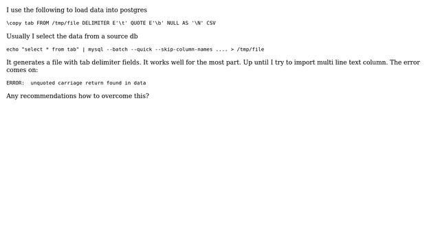 Databases: Load text column to postgres смотреть онлайн