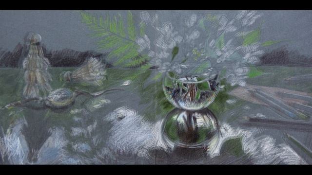 "Дачный натюрморт." Этапы работы. смотреть онлайн