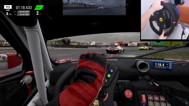 Assetto Corsa Competizione PS4 - Porsche 991 II GT3 R Wet RACE (w/steering Wheel) Thrustmaster T300