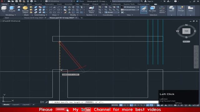 2D Plan in AutoCAD | 3d House making | Part 04 |AutoCAD 2022 Course | Engineer Tauseef Ullah смотреть онлайн