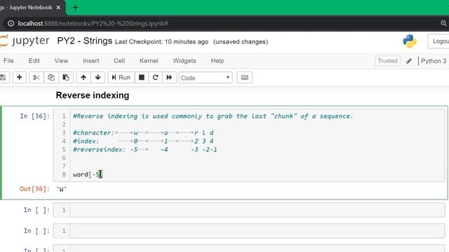 Python Strings смотреть онлайн