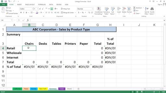 Excel Tutorial - Use FORMULAS across worksheets смотреть онлайн