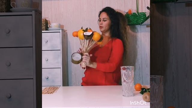 Фруктовый букет, как сделать, с апельсином смотреть онлайн