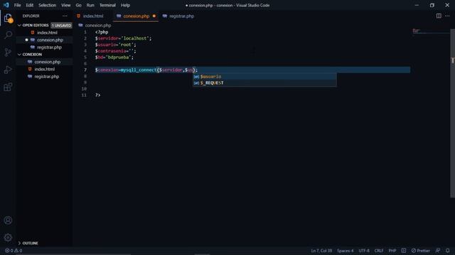 CONEXION A LA BASE DE DATOS MYSQL CON PHP 7 смотреть онлайн