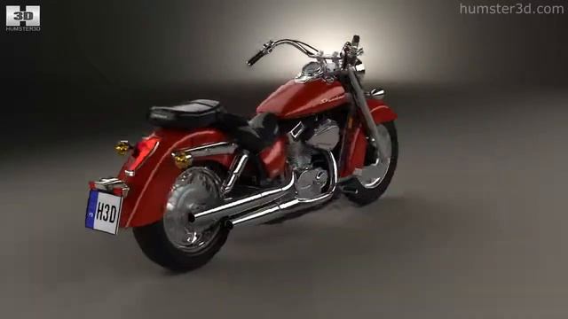 Honda Shadow Aero 750 2013 By 3D Model Store Humster3D.com