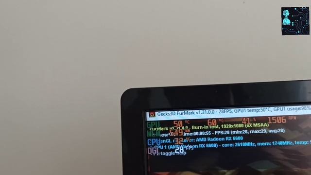 Asus Dual Radeon RX 6600 Furmark Testi смотреть онлайн