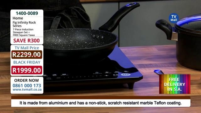 #HappyBlackFriday! FIG Infinity Rock Series - 7 Piece Induction Stewpan Set + FREE Tawa: 1400-0089 смотреть онлайн