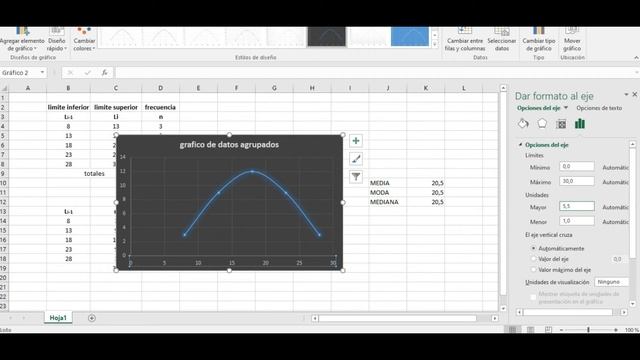 como graficar la media mediana y moda en excel смотреть онлайн