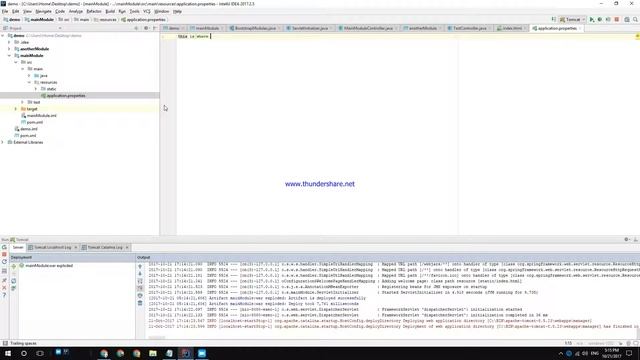 2017: Springboot Multi Module Project 06 Adding application properties file смотреть онлайн