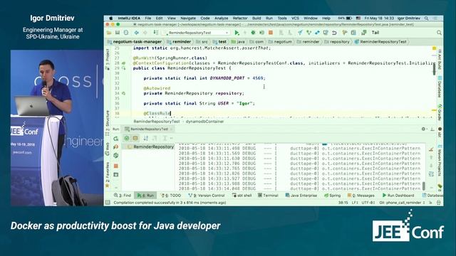 Docker as productivity boost for Java developer (Igor Dmitriev, Ukraine) [RU] смотреть онлайн