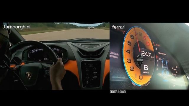 Lamborghini revuelto vs Ferrari sf90 stradale acceleration 100-300 km/h смотреть онлайн
