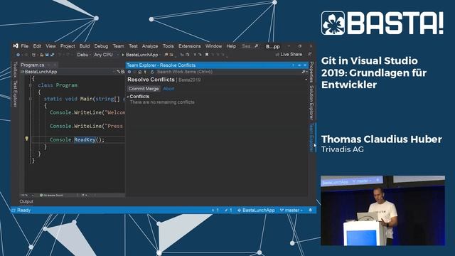 Git in Visual Studio 2019: Grundlagen für Entwickler | Thomas Claudius Huber смотреть онлайн