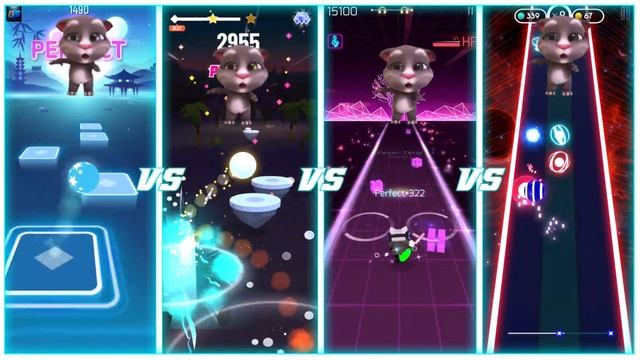 Talking Tom Song | Tiles Hop Vs Hop Ball 3D Vs Sonic Cat Vs Beat Hit смотреть онлайн