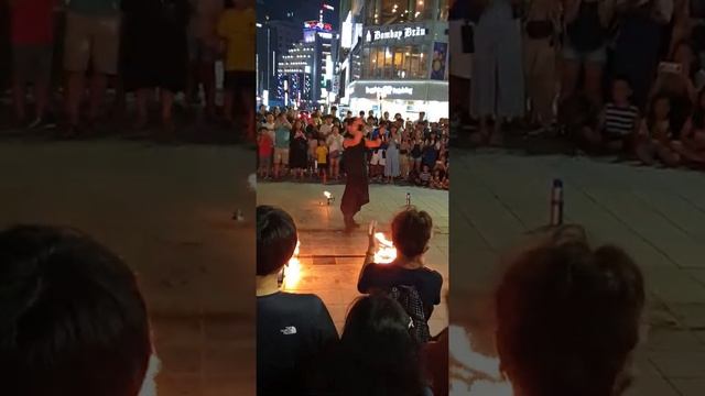 Фаер шоу в Южной Корее город Пусан. смотреть онлайн