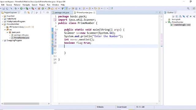 How to get Prime Number through Eclipse (Java). смотреть онлайн