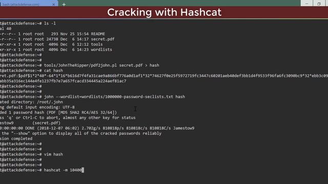 Password Cracking: Cracking PDF (PDF 1.1-1.3) смотреть онлайн