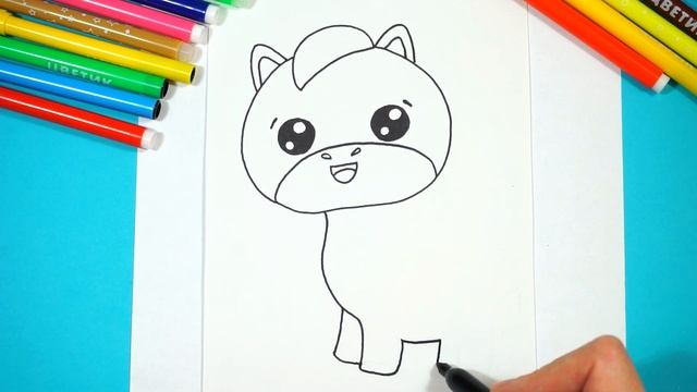 How To Draw A Zebra Step By Step. Simple Drawing. Как нарисовать поэтапно зебру. Простой рисунок