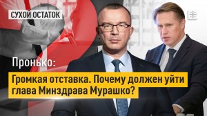 Пронько: Громкая отставка. Почему должен уйти глава Минздрава Мурашко?