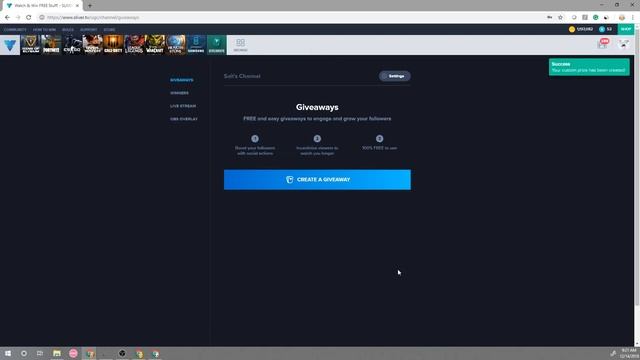 How to Create a Custom Prize on SLIVER.tv смотреть онлайн