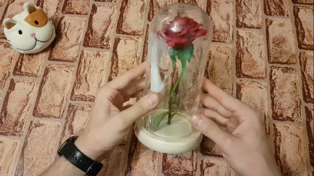 Красивая роза в колбе с Алиэкспресс / Крутой подарок из Китая / Оригинальный подарок для любимой смотреть онлайн