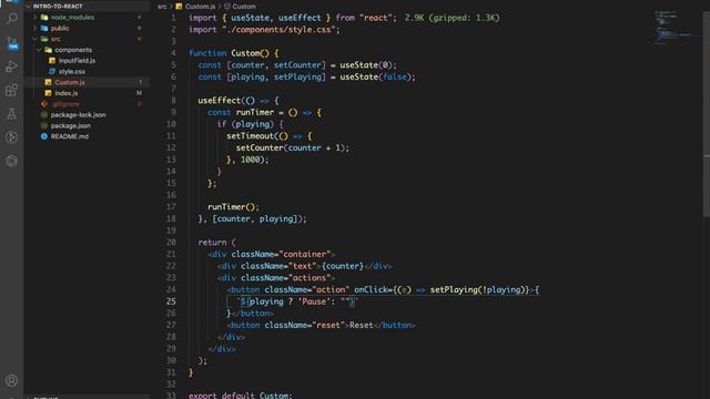 7. Build a Timer Application using React - Learn React смотреть онлайн