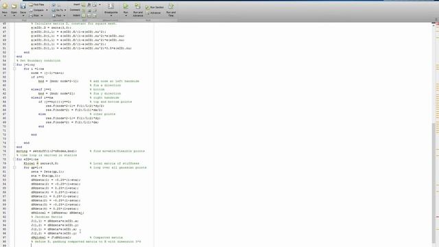 Matlab Finite Element Method FEM 2D Gaussian points смотреть онлайн
