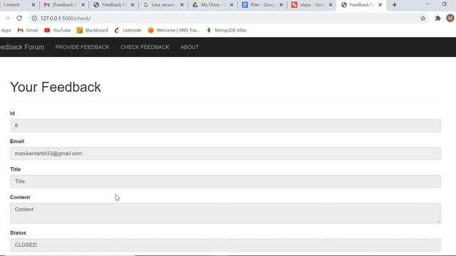 FeedbackForum - Using Python flask framework (overview) смотреть онлайн