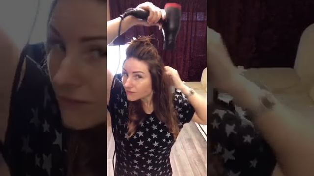 Гламурная укладка. Волны у лица. 3 D брашинг смотреть онлайн