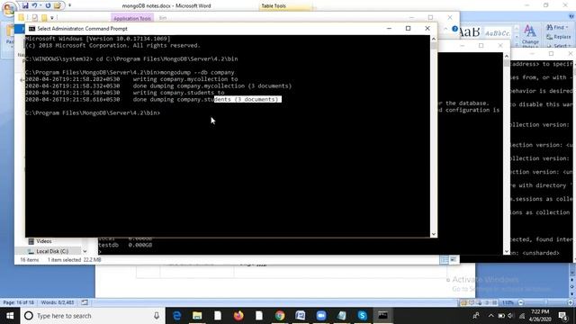 MongoDB tutorial lecture 15 : How to backup and restore database in mongoDB смотреть онлайн