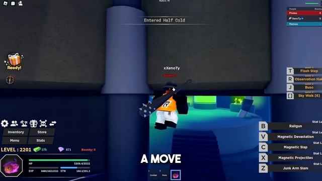 (CODE) Legendary Magnet Fruit Full Showcase | Haze Piece смотреть онлайн