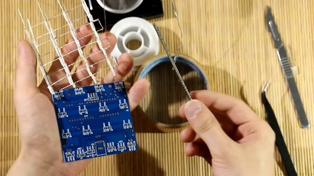 KIT набор светодиодный куб (LED cube) 4x4x4 смотреть онлайн