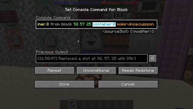 La Commande /item remplace /replaceitem - Minecraft JAVA 1.17 FR смотреть онлайн
