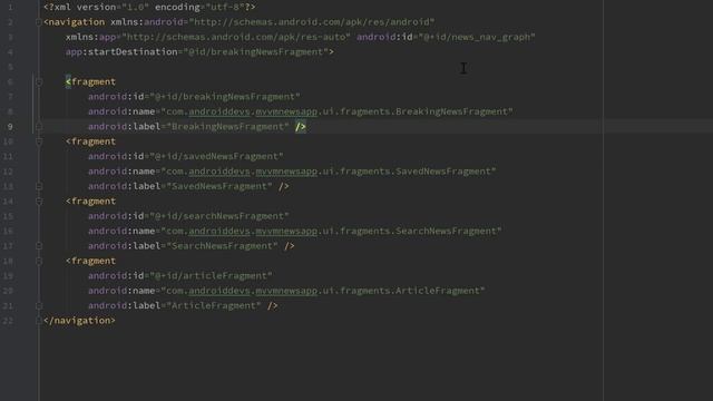 Setting up Navigation - MVVM News App - Part 2 смотреть онлайн