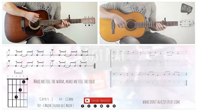Lost Frequencies Reality - How To Play-Tutorial-Lyricsvideo+Chords+Tabs+GuitarPro
