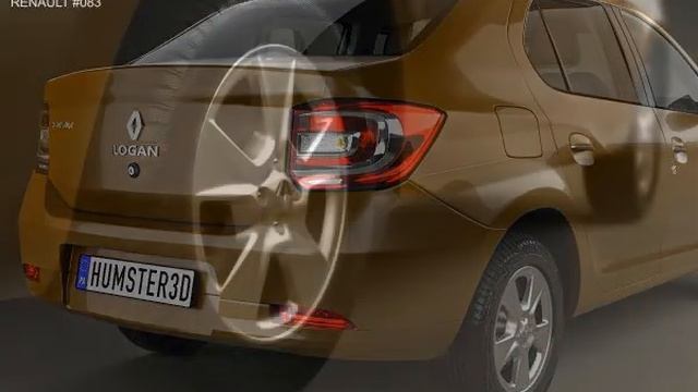 3D Model Renault Logan Sedan Brazil With HQ Interior 2013 At 3DExport.com