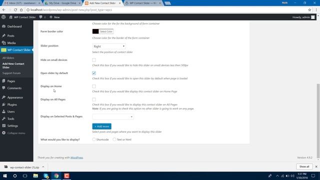 WP Contact Slider 2.0 - WordPress смотреть онлайн
