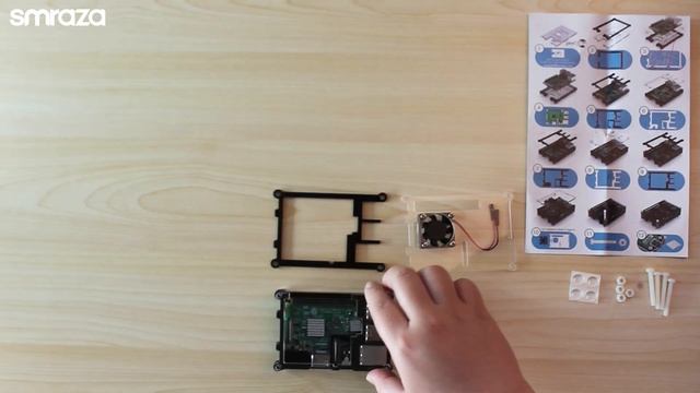 Raspberry pi Case Video Installation: Smraza RPi 3, Model B 9 Layers Case Assembly смотреть онлайн