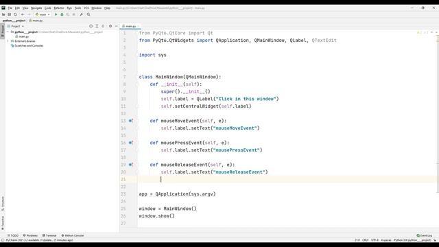 How to make Click Event? - Python #PyQT6 Lesson 6 смотреть онлайн