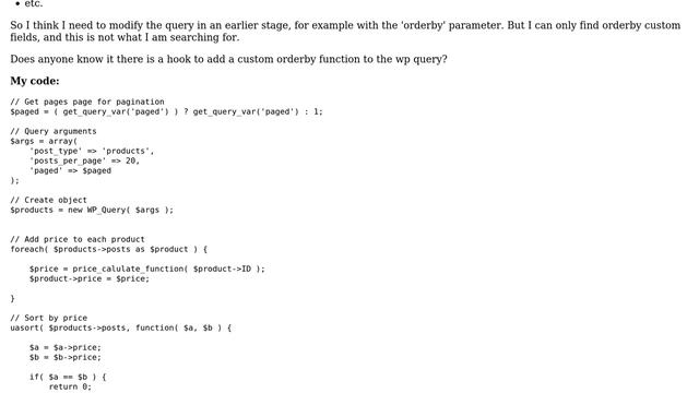 Wordpress: wp query custom orderby not custom field смотреть онлайн