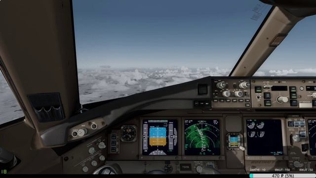 P3D Боинг-777-300ER рейс из Краснодара в Питер.